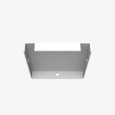Milbank GEU Wireway Universal End Type 1 Screw Cover ANSI 61 Gray Steel