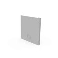 Milbank GEU Wireway Universal End Type 1 Screw Cover ANSI 61 Gray Steel