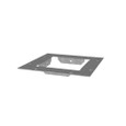 Milbank GF Wireway End Flange, Type 1 ANSI 61 Gray Steel