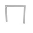 Milbank GF Wireway End Flange, Type 1 ANSI 61 Gray Steel