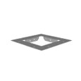 Milbank GF Wireway End Flange, Type 1 ANSI 61 Gray Steel