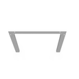 Milbank GF Wireway End Flange, Type 1 ANSI 61 Gray Steel