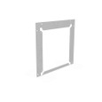 Milbank GF Wireway End Flange, Type 1 ANSI 61 Gray Steel