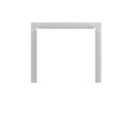 Milbank GF Wireway End Flange, Type 1 ANSI 61 Gray Steel