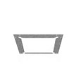 Milbank GF Wireway End Flange, Type 1 ANSI 61 Gray Steel