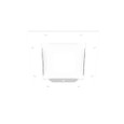 Milbank GF Wireway End Flange, Type 1 ANSI 61 Gray Steel