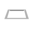 Milbank GF Wireway End Flange, Type 1 ANSI 61 Gray Steel