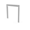 Milbank GF Wireway End Flange, Type 1 ANSI 61 Gray Steel