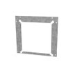 Milbank GF Wireway End Flange, Type 1 ANSI 61 Gray Steel
