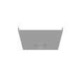 Milbank GFE Wireway End For Hinged Wireway ANSI 61 Gray Steel