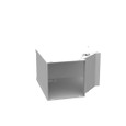 Milbank GFL Elbow 90-Degree Lay-in Wireway, ANSI 61 Gray Steel