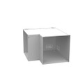 Milbank GFL Elbow 90-Degree Lay-in Wireway, ANSI 61 Gray Steel