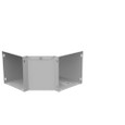 Milbank GFL Elbow 90-Degree Lay-in Wireway, ANSI 61 Gray Steel