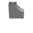 Milbank GFL Elbow 90-Degree Lay-in Wireway, ANSI 61 Gray Steel