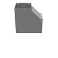 Milbank GFL Elbow 90-Degree Lay-in Wireway, ANSI 61 Gray Steel