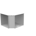 Milbank GFL Elbow 90-Degree Lay-in Wireway, ANSI 61 Gray Steel
