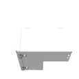 Milbank GFL Elbow 90-Degree Lay-in Wireway, ANSI 61 Gray Steel