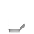 Milbank GFL Elbow 90-Degree Lay-in Wireway, ANSI 61 Gray Steel