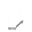 Milbank GFL Elbow 90-Degree Lay-in Wireway, ANSI 61 Gray Steel