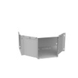 Milbank GFT Wireway Tee For Hinged Wireways ANSI 61 Gray Steel