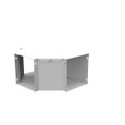 Milbank GFT Wireway Tee For Hinged Wireways ANSI 61 Gray Steel