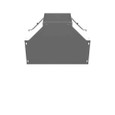 Milbank GFT Wireway Tee For Hinged Wireways ANSI 61 Gray Steel