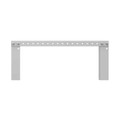 Milbank GH Wireway Hanger Non UL Listed ANSI 61 Gray Steel