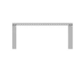 Milbank GH Wireway Hanger Non UL Listed ANSI 61 Gray Steel
