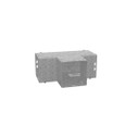 Milbank GT Wireway Tee, Type 1 ANSI 61 Gray Steel