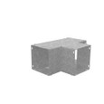 Milbank GT Wireway Tee, Type 1 ANSI 61 Gray Steel