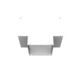 Milbank GT Wireway Tee, Type 1 ANSI 61 Gray Steel