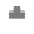 Milbank GT Wireway Tee, Type 1 ANSI 61 Gray Steel