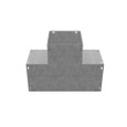 Milbank GT Wireway Tee, Type 1 ANSI 61 Gray Steel