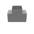 Milbank GT Wireway Tee, Type 1 ANSI 61 Gray Steel