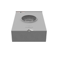 Milbank 200A 1-Phase Ringless Meter Socket with Lever Bypass - 4 Terminal Surface Mount