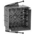 Carlon 4 Inch Square Non-Metallic Electrical Box 18 Cubic Inch - Thermoplastic Construction with Nail Mount