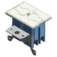 Carlon 20-Cubic In. Single-Gang Adjustable Floor Box Kit with Duplex Receptacle