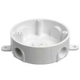 Carlon Round Weatherproof T-Boxes 13.5 Cubic Inch - PVC Outdoor Electrical Junction Box