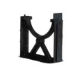 Carlon Non-Metallic Snap-Loc Base Spacer – three-quarter perspective view showing conduit saddle, side stacking tabs, and base flange