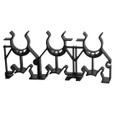 Carlon Non-Metallic Snap-Loc Base Spacers 5.625" x 3" for Conduit Support Systems, 100 Pack – multiple spacers shown assembled in a row