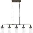 Quoizel Lighting SQR538 Transitional 5 Light island rustic blk