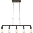 Quoizel Lighting SQR538 Transitional 5 Light island rustic blk