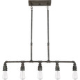Quoizel Lighting SQR538 Transitional 5 Light island rustic blk