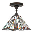 Quoizel  Traditional Mini pendant tiffany 1 light valiant bro QZL-TFMK1508