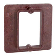 Carlon 1-Gang Square Plaster Ring 4 Cu In Brown Phenolic - Electrical Box Cover