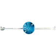 Carlon 20 Cubic Inch Round Blue Non-Metallic Ceiling Box with Adjustable Bar Hanger