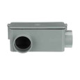 Carlon PVC Type LR Conduit Body, Gray