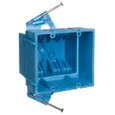Carlon SuperBlue Heavy Wall Electrical Boxes - 2-Gang and 3-Gang PVC Outlet Boxes