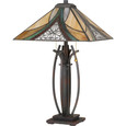 Quoizel  Transitional Table lamp tiffany 16"sq QZL-TF3342