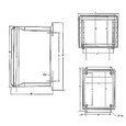 Carlon Enclosure Base for Circuit Safe Polycarbonate NEMA Enclosures
